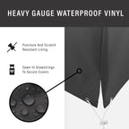 Crosley Furniture Patio Furniture Covers, Waterproof 2-Piece Outdoor Chair Cover Set For Backyard, Black