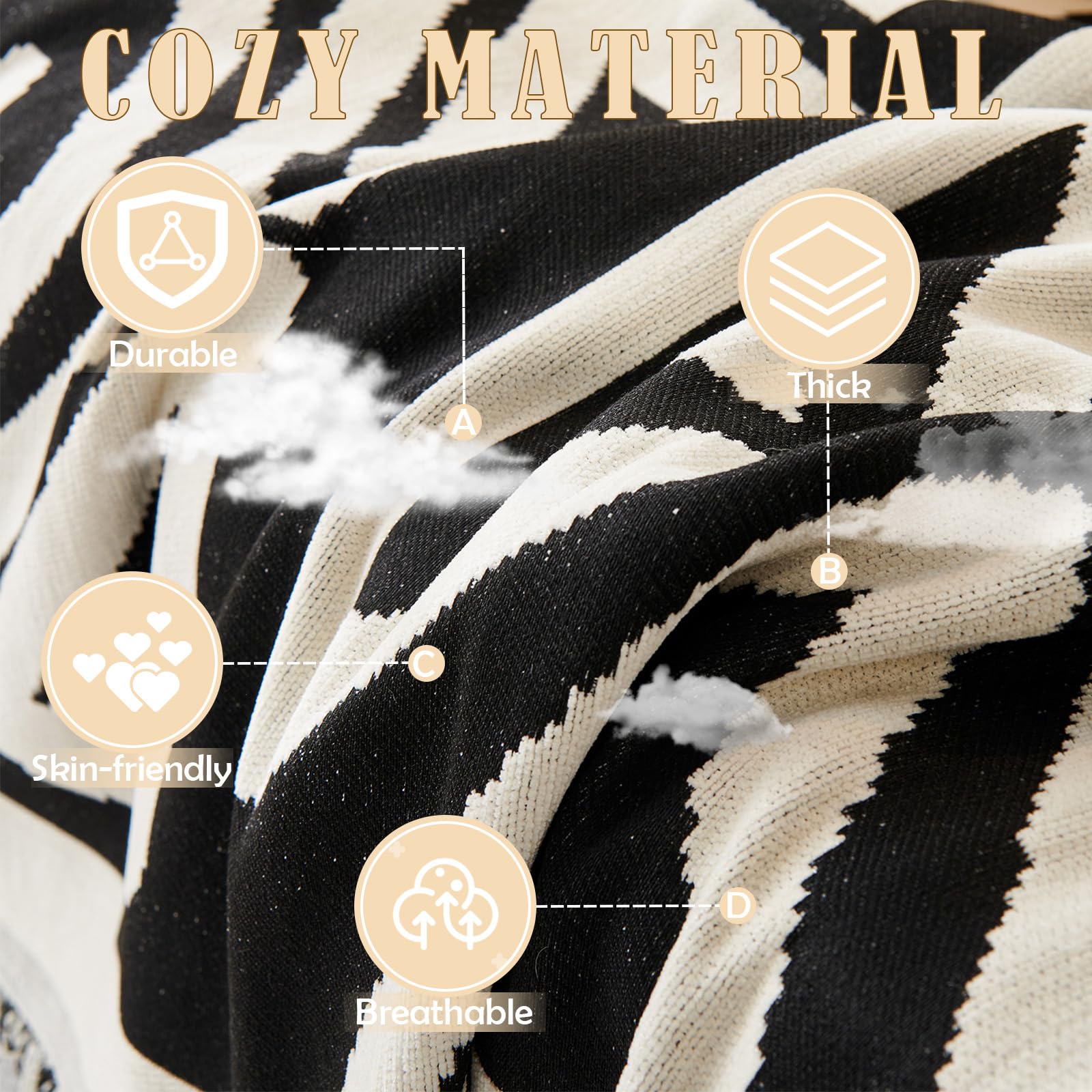 Handontime Boho Sofa Covers For Dogs Black Couch Sofa Covers For 3 Cushion Couch Sofa Beige Chenille Sofa Slipcover Couch Covers For Sectional L Shaped Couch Pets Protector Furniture Covers 71' X150'