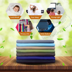 Nicetown Bedroom Blackout Draperies Panels, Three Pass Microfiber Noise Reducing Thermal Insulated Solid Ring Top Window Curtain