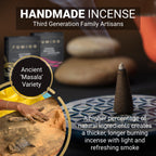 Fumino Spring Meadow Fresh Incense Cones 20 Per Box Masala Agarbatti Joss Scent Fragrance For Relaxation And Meditation, Home An