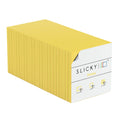 Slickynotes Glue Free Static Cling Sticky Notes - Reusable Double-Sided Notes | Stick To Any Surface | Dry Erasable | Slideable