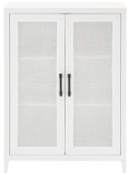 Crosley Furniture Milo Stackable Pantry Storage Cabinet With Shelves, Kitchen, Dining, Or Laundry Room, White