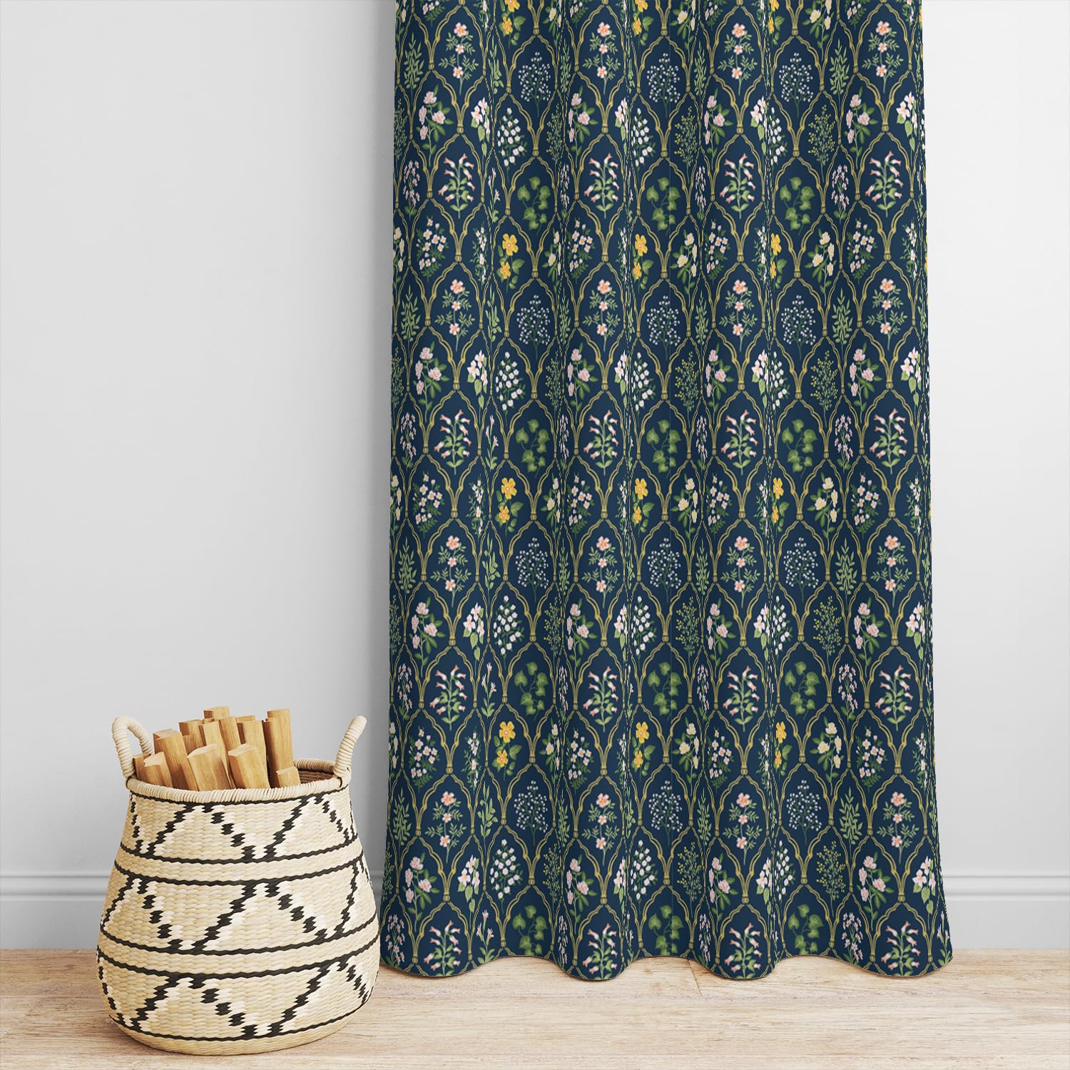 Decomizer Super Soft Brushed Microfiber Cotton Room Darkening Door Curtains,48X96(Inches) 8 Feet,Living Room,Grommet Curtain Pan