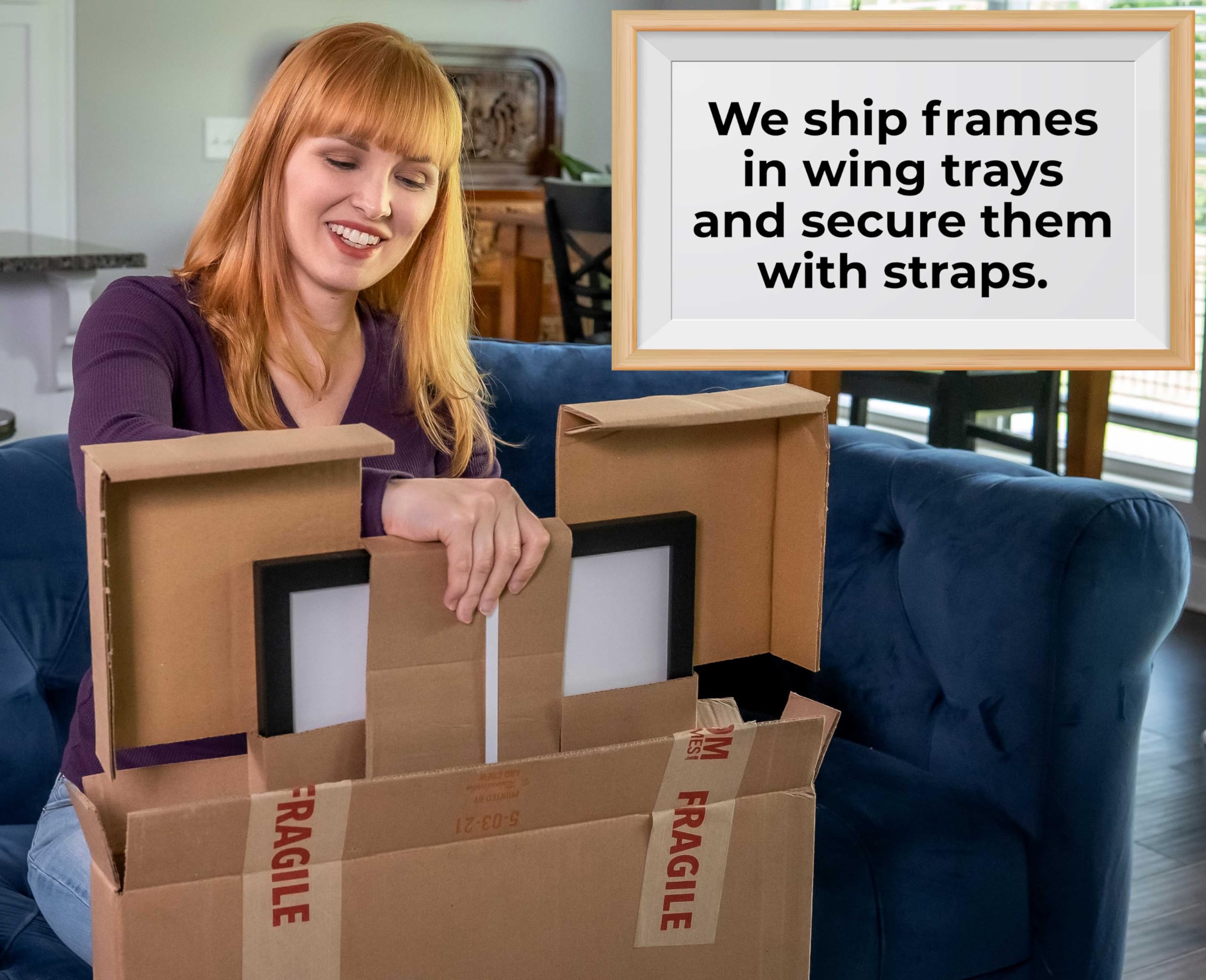 24X45 Frame Black Picture Frame - Complete Modern Photo Frame Includes Uv Acrylic Shatter Guard Front, Acid Free Foam Backing Bo