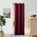 Bgment Burgundy Door Curtain 80 Inch Length For Doorway, Bedroom Closet Curtain, Privacy Thermal Insulated Blackout Grommet Room Divider For Room Separation, 1 Panel, 34 Inch Wide
