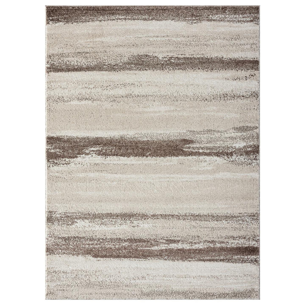 Luxe Weavers Rug Modern Area Rug Stain Resistant, Brown/Size 9X12