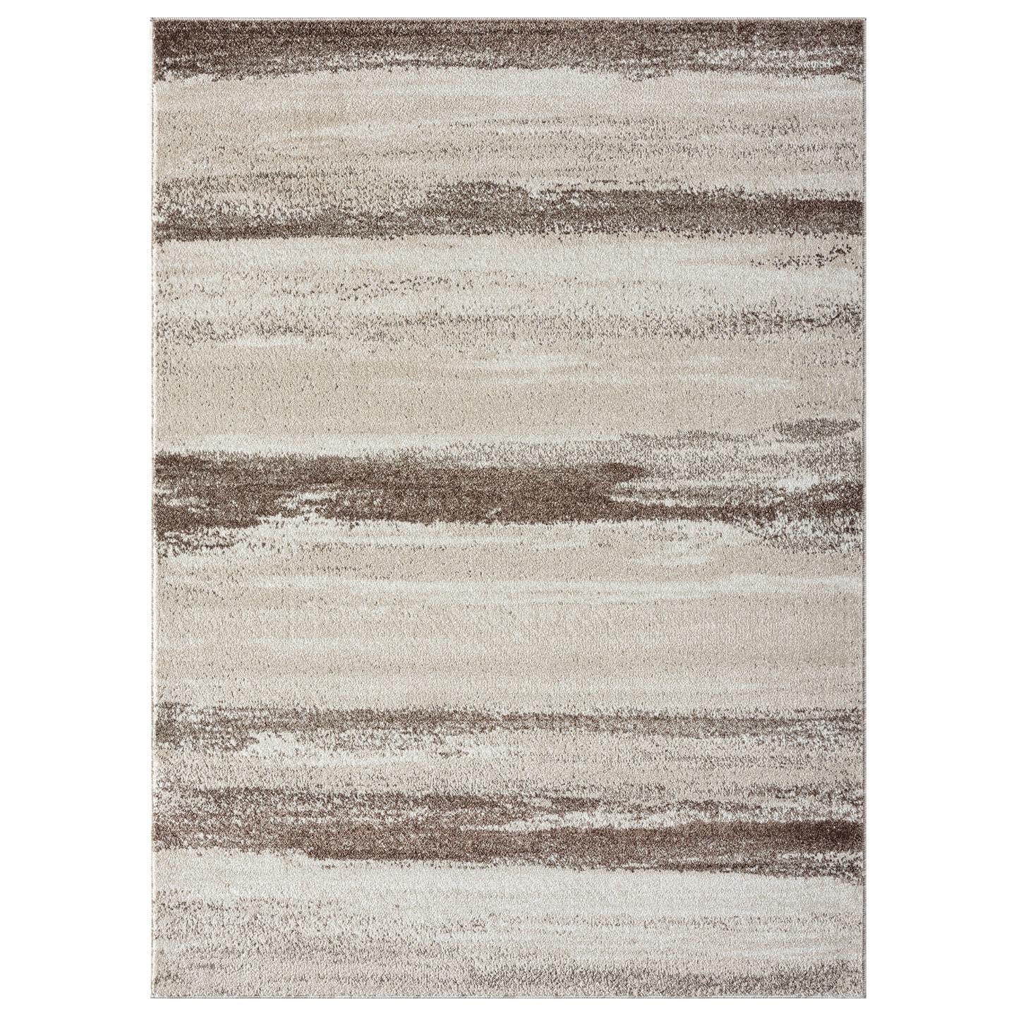 Luxe Weavers Rug Modern Area Rug Stain Resistant, Brown/Size 9X12