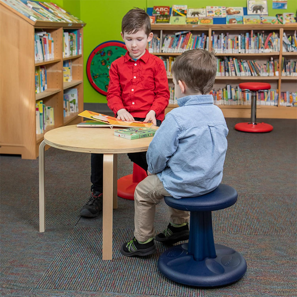 Kore Design Wobble Stool Chair, Girls + Boys Kid Desk Stools, Ergonomic Small Office Chairs, Flexible Seating For Active Child, Add/Adhd, Classroom, School, Home, Kids (14In), Age 6-7 Yrs, Grey