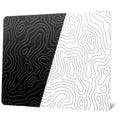 Xvx Glass Mousepad For Gaming, Topographic Hard Gaming Mouse Pad, Professional Large Mouse Mat 410Mm*310Mm, Special Glass Surfac