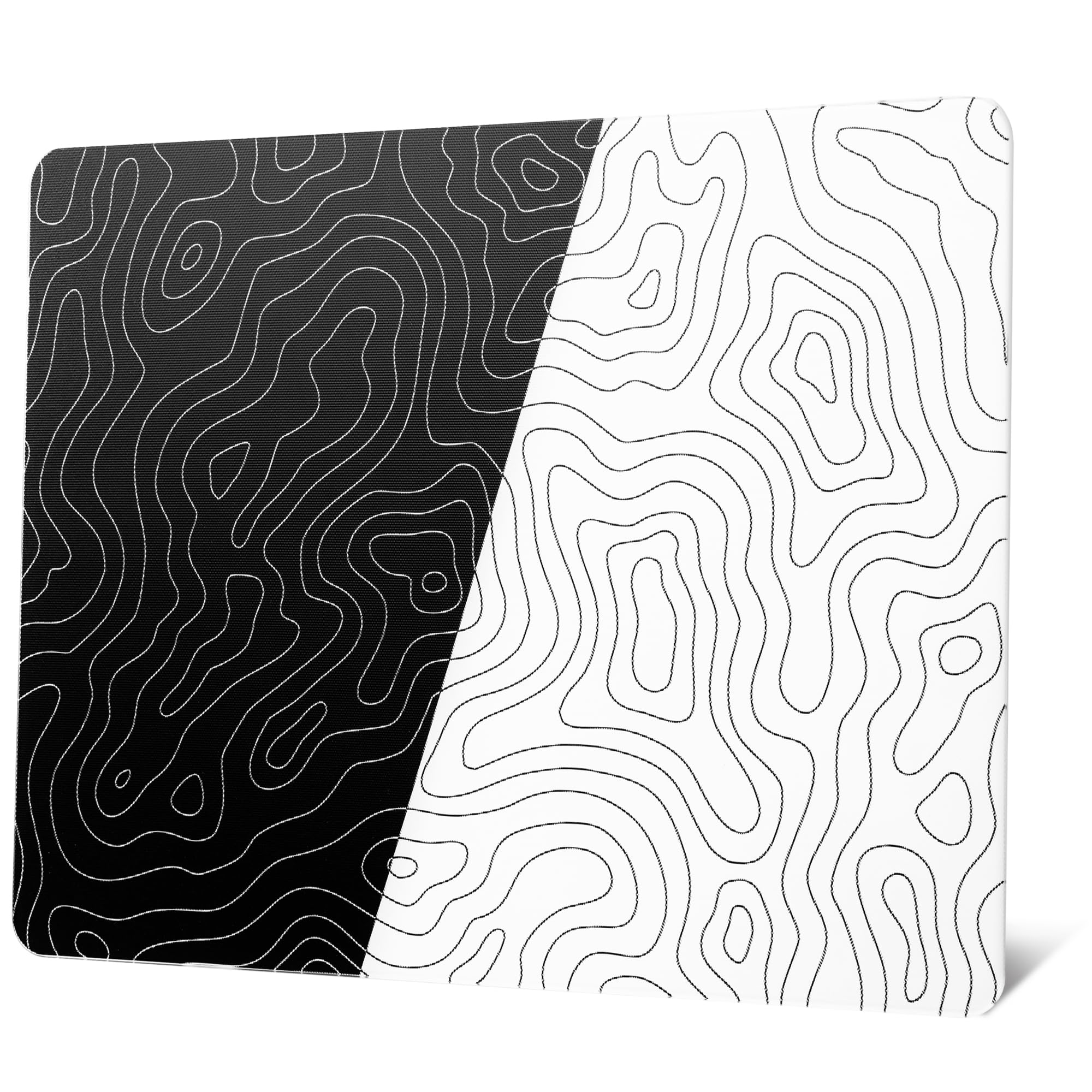 Xvx Glass Mousepad For Gaming, Topographic Hard Gaming Mouse Pad, Professional Large Mouse Mat 410Mm*310Mm, Special Glass Surfac