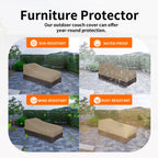 Easy-Going Waterproof Outdoor Chaise Lounge Cover, Heavy Duty Patio Lounge Chair Cover, Windproof Outdoor Furniture Cover With Air Vent 1 Pack-84Wx34Dx32H Inch, Camel/Dark Brown