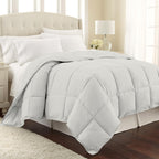 Southshore Vilano Twin Comforter Or Twin Xl Comforter Duvet Insert, Fluffy Down Alternative, Soft Microfiber; Light Grey To Matc