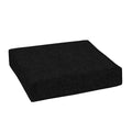 Arden Selections Outdoor Deep Seat Bottom Cushion, 24 X 24, Rain-Proof, Fade Resistant 24 X 24, Black Leala