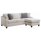 Coaster Home Furnishings Mcloughlin Upholstered Sectional Platinum