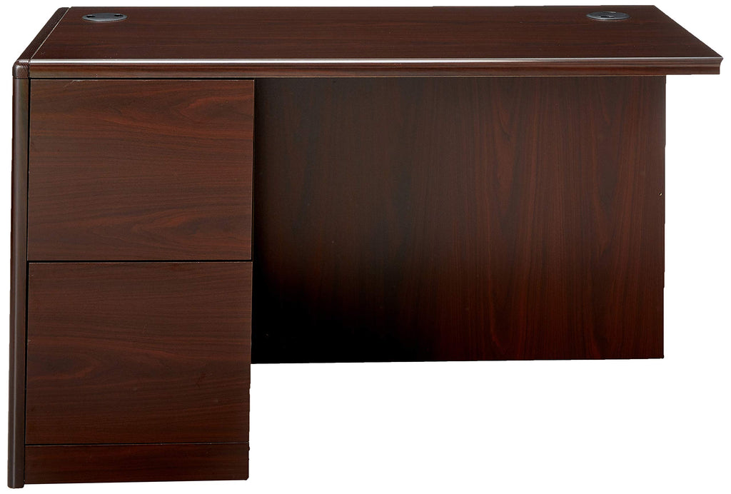 Hon 10700 Series Left Return Pedestal Desk, 48 by 24 by 29-1/2-Inch, Mahogany