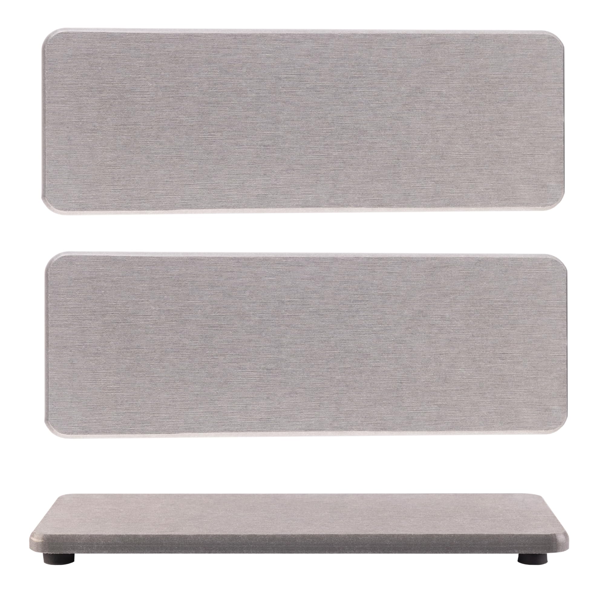 NiuYichee Bathroom Sink Vanity Tray, Set of 2, Kitchen Soap Tray, Water Absorbing Diatomite Coasters Used for Cosmetic Bottles &