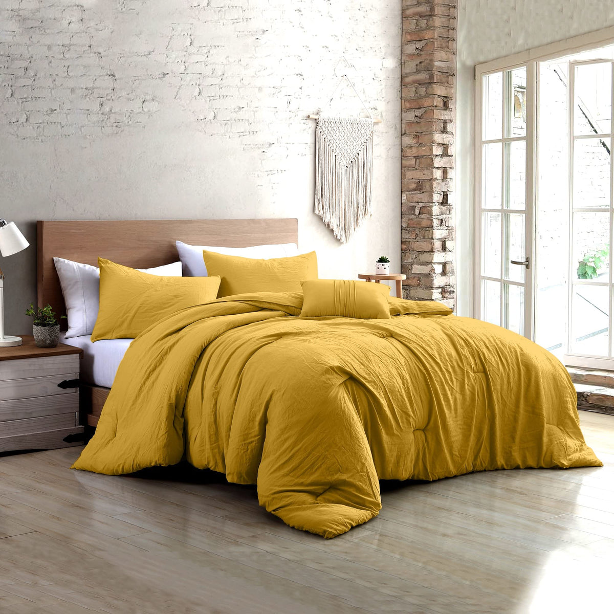 Modern Threads - Comforter Set - Down Alternative Brushed Microfiber - Elegant All Season Bedspread Set