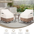Solotoo Patio Chair Covers 2 Pack,Outdoor Furniture Covers Waterproof,33W X 35D X 36H Inches Outdoor Chair Cover Used For Garden