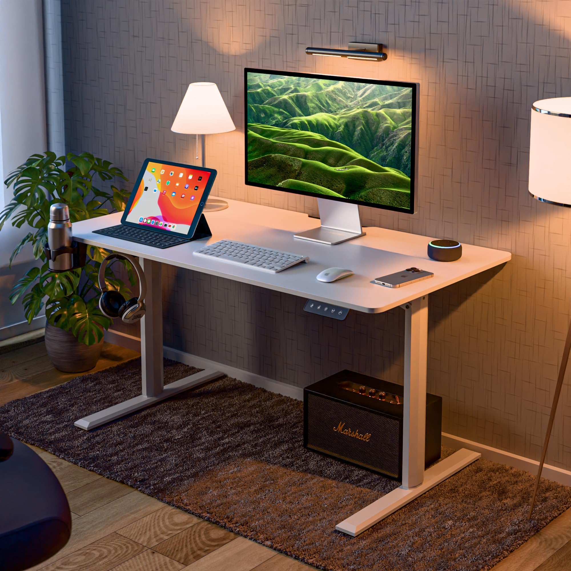 Green Soul Imperium Height Adjustable Table For Office Work | Everyday Ergonomic Desk With One Piece Top | Advance Memory Preset