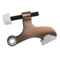 5 Pack Rok Hardware Adjustable Heavy Duty Hinge Pin Door Stop In Brushed Antique Copper Finish, Rokdsp1Bac