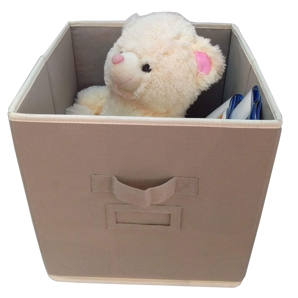 Elegant Home Fashions Open Soft Organizer Without Lid Storage bin, Beige