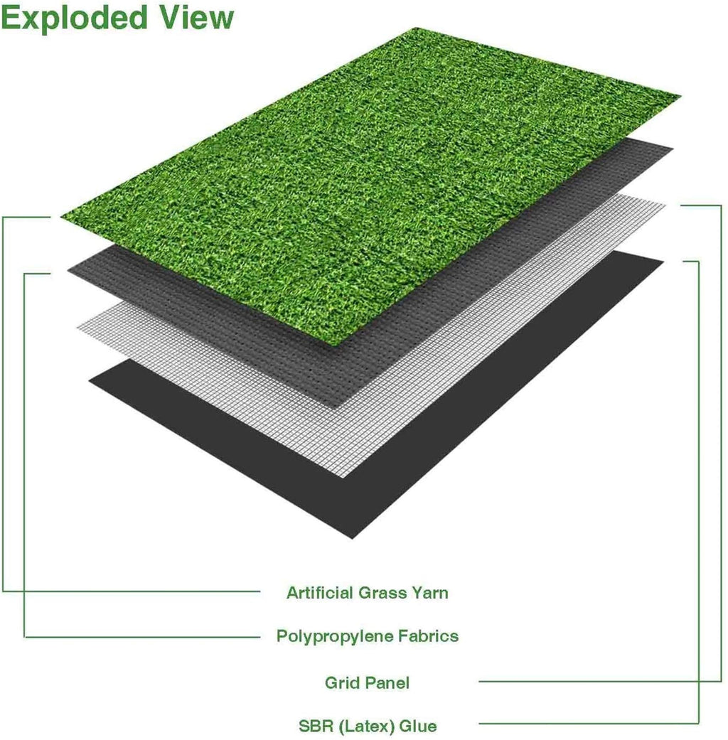 Lita Premium Artificial Grass 13' X 25' (325 Square Ft) Realistic Fake Grass Deluxe Turf Synthetic Turf Thick Lawn Pet Turf -Perfect For Indoor/Outdoor Landscape - Customized
