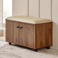 Home Centre | Addison | 12 Pair | Engineered Wood | Shoe Cabinets | Walnut | 1 Year Warranty