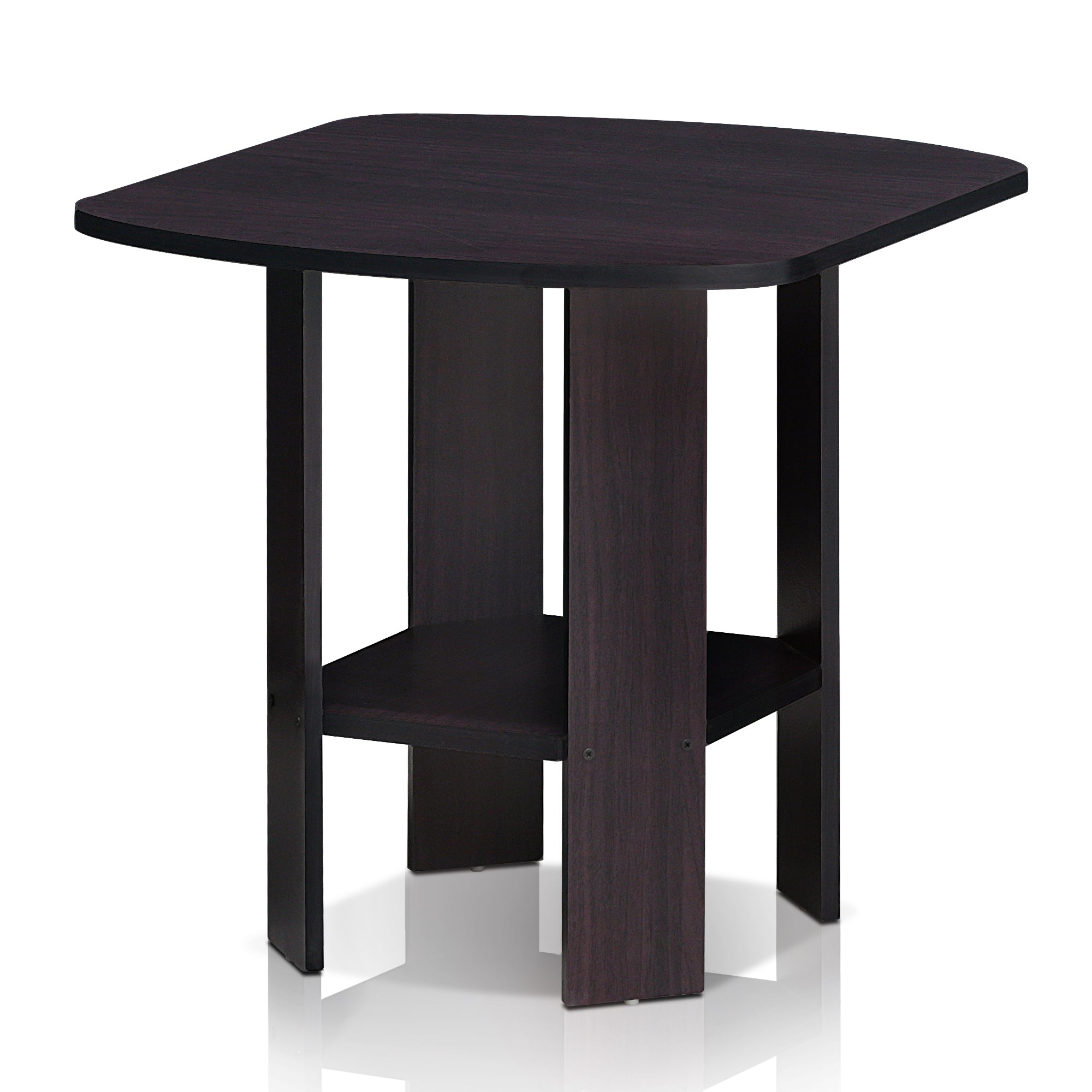 Furinno 11180DWN Simple Design End/SideTable, Dark Walnut