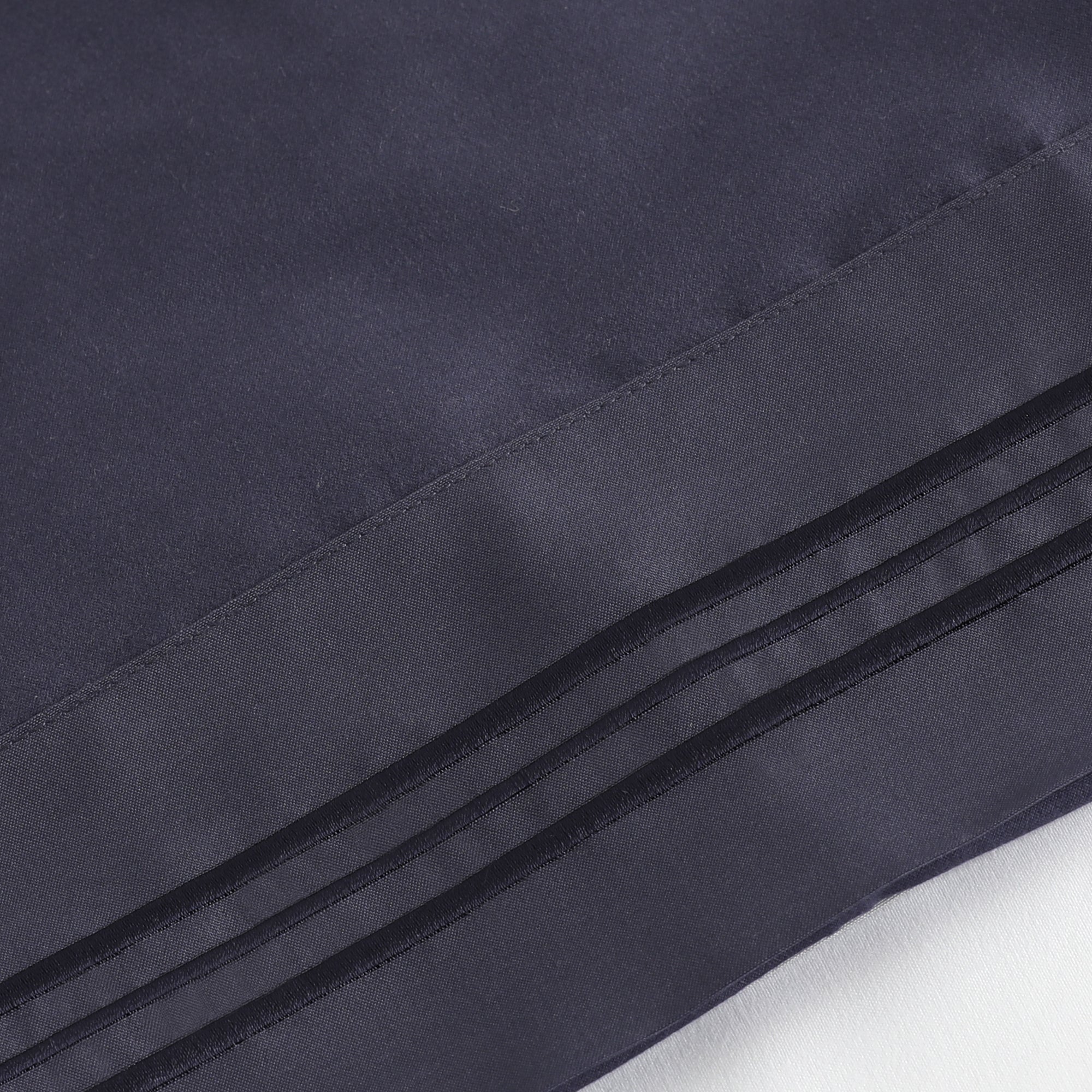 Furinno Angeland Vienne (3 Piece) Microfiber Bed Sheet And Pillowcase Set, Twin, Navy Blue