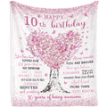 Mubpean 10 Year Old Girl Birthday Gifts Blanket 60'X50', Gifts For 10 Year Old Girl, 10 Year Old Girl Gifts, Birthday Gift For