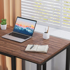 Sinpaid Computer Desk 40 Inch With 2 Shelves, Sturdy Home Office Desk With Large Storage Space, Modern Gaming Desk, Study Writing Laptop Desk(Brown,40 Inch)