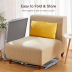 Adjustable Tv Tray Table - Tv Dinner Tray On Bed & Sofa, Comfortable Folding Table With 6 Height & 3 Tilt Angle Adjustments (Gray)