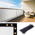 Royal Shade Custom Size 3  x 89  White Balcony Privacy Screen Apartment Above Railing Porch Patio Fence Windscreen Cover Netti
