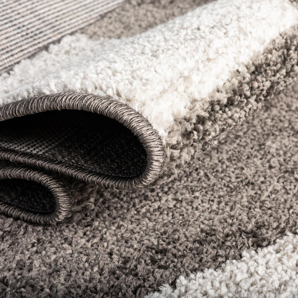 Unique Loom Autumn Collection Area Rug - Providence (7' 10'' Round, Gray/ Ivory)