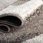 Unique Loom Autumn Collection Area Rug - Providence (7' 10'' Round, Gray/ Ivory)