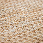 Solid Outdoor Rug For Patio Or Balcony Weatherproof Mottled Light-Brown Beige, Size: 5'3' X 7'3'