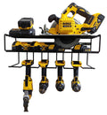 C2M Heavy Duty Floating Tool Shelf & Organizer | Wall Mounted Garage Storage Rack for Handheld & Power Tools | USA Made, 100# We