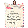 Ufooro Gifts For Aunt, Birthday Gifts For Aunt, Blanket For Best Aunt Ever - Aunt Gifts, Aunt Birthday Gift, Aunt Gifts From Nie