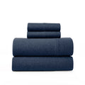Road Trip America Jersey Sheets Set - Cotton 4 Pieces Full Set - T-Shirt Soft Knit Stretchy Bed Sheets - All Seasonal And Deep P