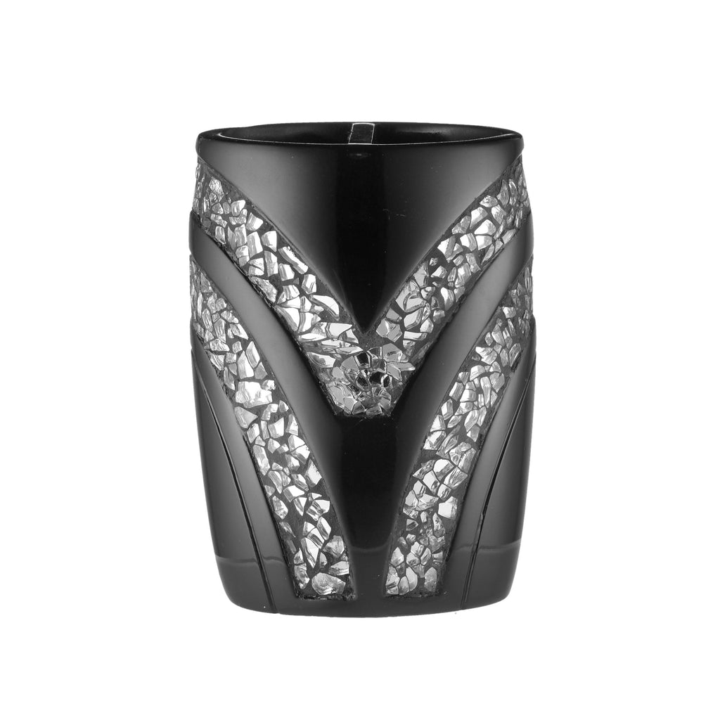 Popular Bath Sinatra Collection Tooth Brush Holder, Black