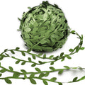 Hecaty 66 ft Leaf Ribbon, Artificial Eucalyptus Garland Rattan Leaf String, Decorative Jungle Plant Green, Suitable for Baby Sho
