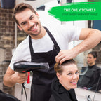 Green Lifestyle Black Bleach Proof Towels Bulk Sets 100% Cotton 16' X 25' Premium Spa Quality, Super Soft And Absorbent For Gym,