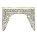 Heritage Lace, Ecru Victorian Rose Swag Pair, 72x38