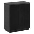 Henn&Hart Alston Accent Cabinet, 28 Wide, Black Grain