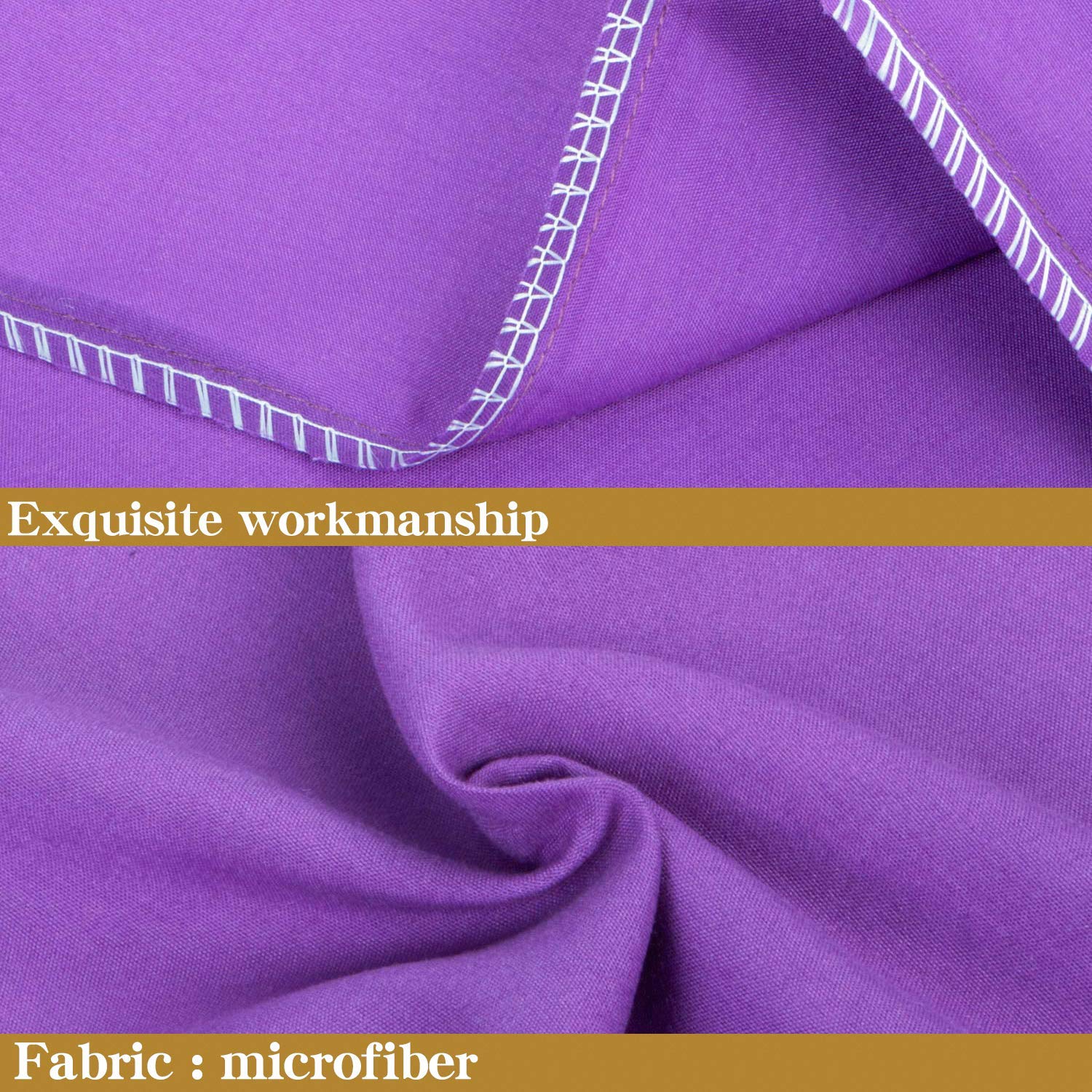 Ntbay Body Pillowcase - Brushed Microfiber 20X54 Pillowcase - Soft, Wrinkle-Free, Fade-Resistant, Stain-Resistant, Purple Body P