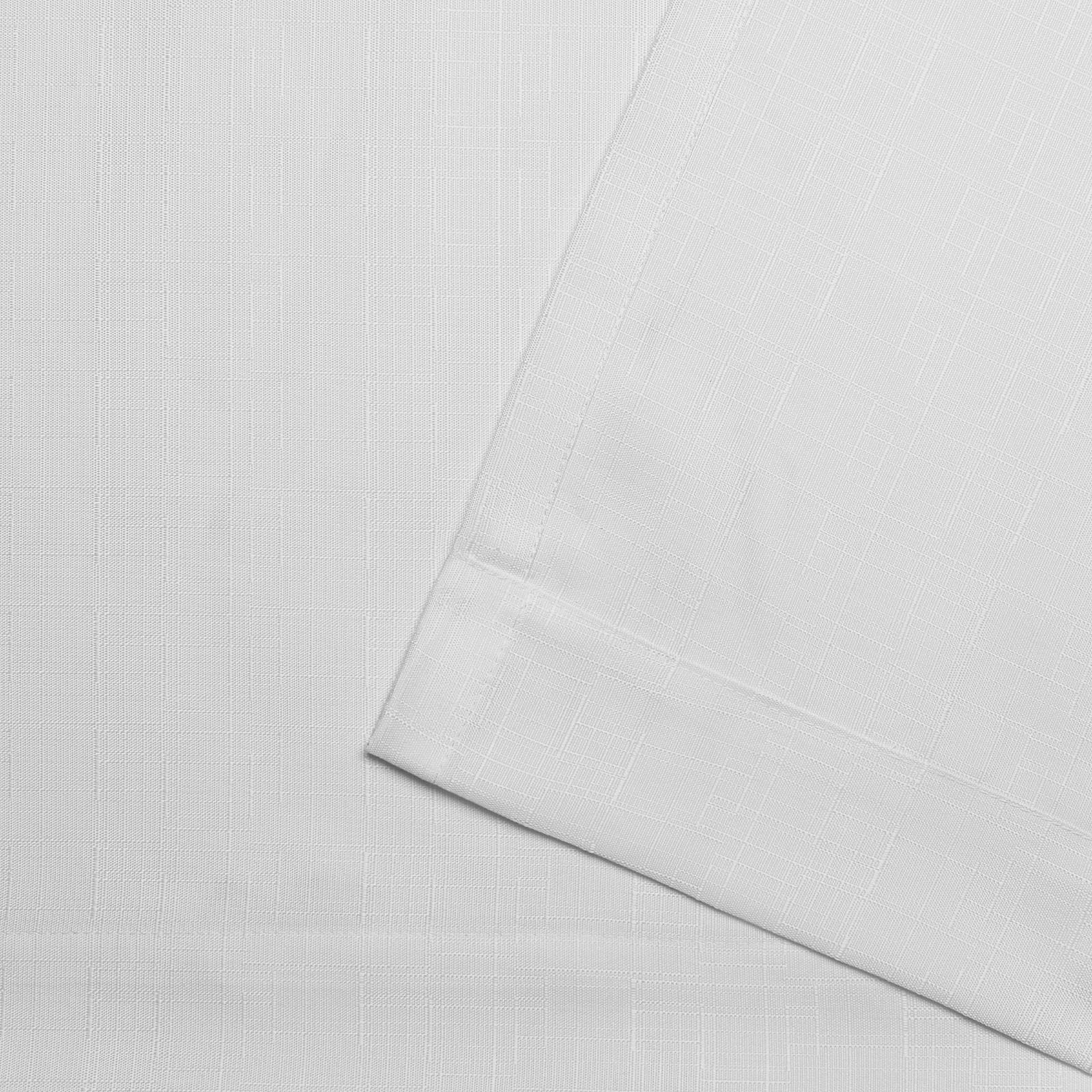 Exclusive Home Loha Tuxedo Tab Top Curtain Panel Pair, 54''X84'', Winter White