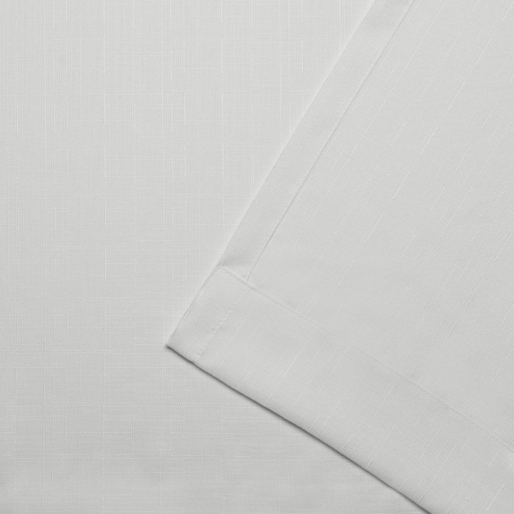 Exclusive Home Loha Linen Braided Tab Top Curtain Panel Pair, 54''X84'', Winter White
