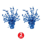Beistle , 2 Piece Star Gleam 'N Burst Centerpieces, 15'' (Blue)