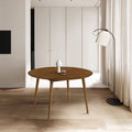 Armen Living Arcadia 48 '' Round Dining Table in Walnut Wood