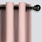 Eclipse Gabriella Grommet Top Curtains For Bedroom, Single Panel, 40'' X 84'', Blush